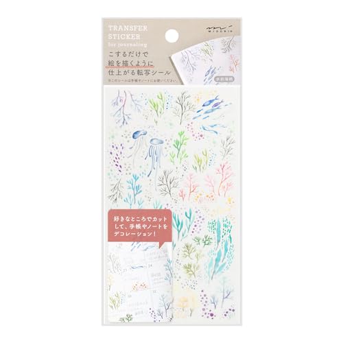 Midori 82636006 Aufkleber Aquarell Meeresmuster Midori 82636006 Aufkleber Aquarell Meeresmuster von Midori