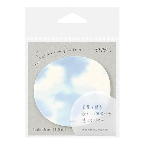Midori MDR19070006 Klebepapier, transparent, Himmelsmuster, hellblau Midori MDR19070006 Klebepapier, transparent, Himmelsmuster, hellblau von Midori