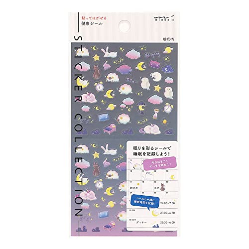 Notizbuch Aufkleber / Aufkleber Peel Off Health Sticker [Schlaf] 82557006 von Midori
