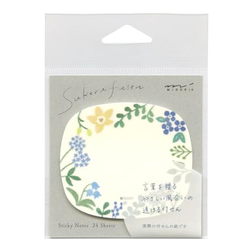 Sticky Paper 19080006 Transparentes Blumenmuster Stilvolle Elegante Nachricht Sticky Paper 19080006 Transparentes Blumenmuster Stilvolle Elegante Nachricht von Midori