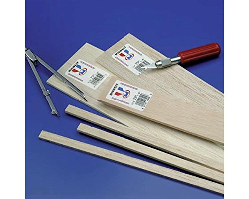 Balsaholz Blatt 1/4 x 2 x 36 (10) von Midwest Products