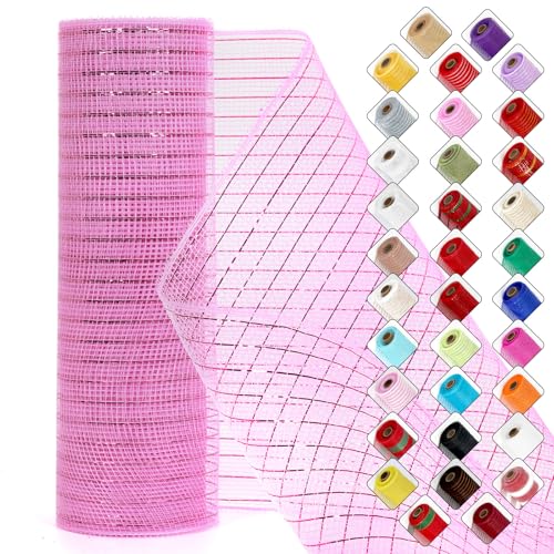 Miegecha Netzband für Kränze, 25,4 cm x 9,2 m, Osternetzband mit glänzender Metallic-Folie für Ostern, Weihnachten, Party, Hochzeit, Heimdekoration, DIY-Handwerksprojekte und Geschenkverpackungen Miegecha Netzband für Kränze, 25,4 cm x 9,2 m, Osternetzband mit glänzender Metallic-Folie für Ostern, Weihnachten, Party, Hochzeit, Heimdekoration, DIY-Handwerksprojekte und Geschenkverpackungen von Miegecha