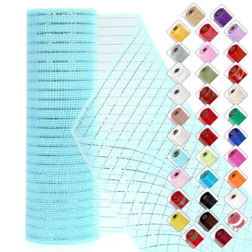 Miegecha Netzband für Kränze, 25,4 cm x 9,2 m, Osternetzband mit glänzender Metallic-Folie für Ostern, Weihnachten, Party, Hochzeit, Heimdekoration, DIY-Handwerksprojekte und Geschenkverpackungen Miegecha Netzband für Kränze, 25,4 cm x 9,2 m, Osternetzband mit glänzender Metallic-Folie für Ostern, Weihnachten, Party, Hochzeit, Heimdekoration, DIY-Handwerksprojekte und Geschenkverpackungen von Miegecha