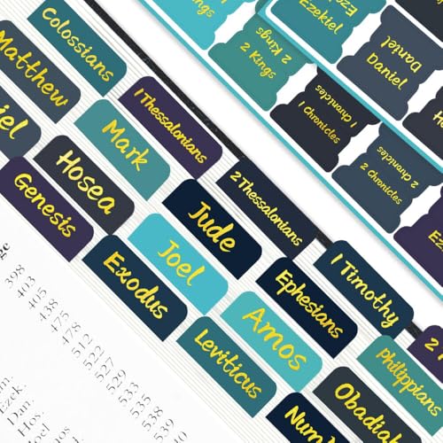 Heilige Bibel-Tabs für Frauen und Männer, 66 laminierte Positionsindex-Tabs, Großdruck, leicht lesbare Bibelmarker, Studienbibelbuchetiketten für schnelle Navigation, Dunkelgrün Heilige Bibel-Tabs für Frauen und Männer, 66 laminierte Positionsindex-Tabs, Großdruck, leicht lesbare Bibelmarker, Studienbibelbuchetiketten für schnelle Navigation, Dunkelgrün von Mifuner