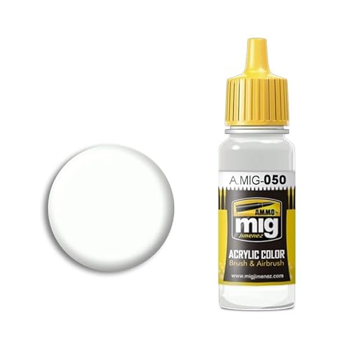 AMMO A.MIG-0050 Acrylfarbe, matt, Weiß, 17 ml, Mehrfarbig AMMO A.MIG-0050 Acrylfarbe, matt, Weiß, 17 ml, Mehrfarbig von Mig Jimenez