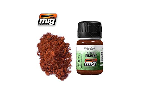 AMMO MIG-3005 Pigmente (35 ml) Medium Rost, Mehrfarbig von Mig Jimenez