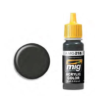 AMMO MIG-0218 Rlm 66 Schwartzgrau Acrylfarben (17 ml), Mehrfarbig von Mig Jimenez