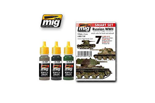 Ammo MIG-7136 Russian WWII Colors Acrylic Smart Set, Mehrfarbig Ammo MIG-7136 Russian WWII Colors Acrylic Smart Set, Mehrfarbig von Mig Jimenez