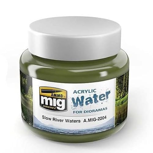 Munition mig-2204 langsam Fluss Acryl Wasser (250 ml. Einmachglas), Mehrfarbig von AMMO