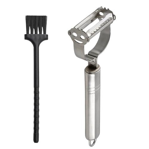 Multifunktions Gemüseschäler, Edelstahl Gemüseschäler Mit Integriertem Julienne-Schneider, Inklusive Praktischem Reinigungsbürste, Für Links- Und Rechtshänder Geeignet Multifunktions Gemüseschäler, Edelstahl Gemüseschäler Mit Integriertem Julienne-Schneider, Inklusive Praktischem Reinigungsbürste, Für Links- Und Rechtshänder Geeignet von MigWoo