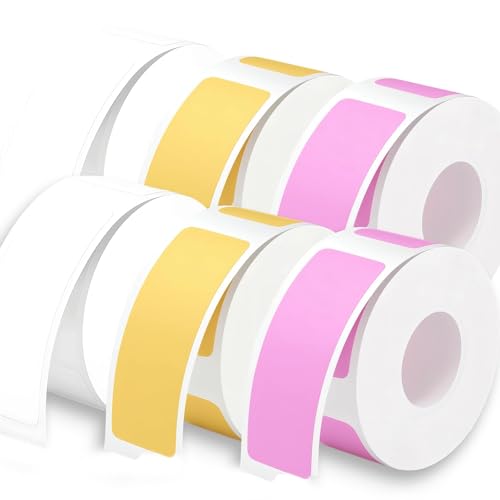 Thermo-Etikettenband Kompatibel Mit Nelko P21, Polono P31s, Supvan E10-4 Rollen (960 Etiketten) Selbstklebend, 12x40mm, Wasser- Und Ölbeständig - Für Büro, Zuhause, Schule von MigWoo