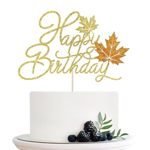 Migeaks Tortenaufsatz für Thanksgiving, Happy Birthday, Herbsttag, Geburtstag, Dekoration, Glitzer, Ahornblatt, Kürbis, Herbstthema, Kuchenpicks, Happy Thanksgiving Day Migeaks Tortenaufsatz für Thanksgiving, Happy Birthday, Herbsttag, Geburtstag, Dekoration, Glitzer, Ahornblatt, Kürbis, Herbstthema, Kuchenpicks, Happy Thanksgiving Day von Migeaks