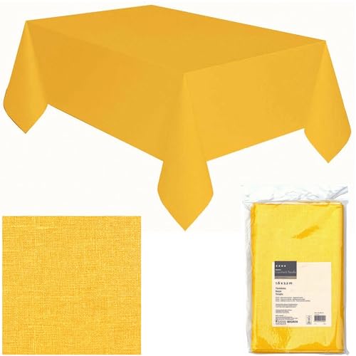4 x Migros Cucina & Tavola - Tischdecke Gelb - Airlaid Papier - Leinenstruktur - 160 x 220 cm 4 x Migros Cucina & Tavola - Tischdecke Gelb - Airlaid Papier - Leinenstruktur - 160 x 220 cm von Migros