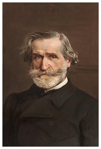 MiguOo Poster Wandkunst Wandkunst Bilder Ölgemälde Porträt von Giuseppe Verdi von für Wanddekoration 60x90cm von MiguOo