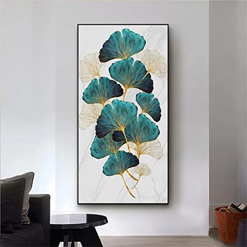 5D Diamant Painting Bilder Groß,DIY Diamond Painting Ginkgo Biloba Landschaft,Diamond Painting Set Full für Kinder und Erwachsene, Diamant Malerei für Home Wanddekoration Kunsthandwerk 30x90cm von Mihaoe