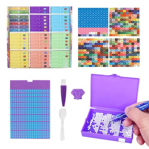 Mihauuke Gem Painting Aufbewahrungsboxen - Strassstein Zubehör Aufbewahrungsständer | Werkzeugboxen Tablett Organizer Für Jugendliche Erwachsene Bastler Mihauuke Gem Painting Aufbewahrungsboxen - Strassstein Zubehör Aufbewahrungsständer | Werkzeugboxen Tablett Organizer Für Jugendliche Erwachsene Bastler von Mihauuke