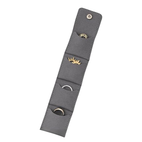Mihauuke Reise Schmuck Organizer | Klappbare Schmuckbox Im Reiseformat - Für Damen & Mädchen Kompakt Mit Magnetverschluss Für Ringe Ohrringe Armbänder Ohrstecker von Mihauuke