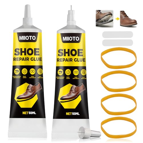 Miioto 100ml Schuhsohlenkleber, Kleber für Schuhsohlen, Schuhkleber Extra Stark Wasserfest, Kleber für Schuhe, Transparente Schuhkleber Lederkleber für Stiefel, Leder, Absätze, 2pc Miioto 100ml Schuhsohlenkleber, Kleber für Schuhsohlen, Schuhkleber Extra Stark Wasserfest, Kleber für Schuhe, Transparente Schuhkleber Lederkleber für Stiefel, Leder, Absätze, 2pc von Miioto