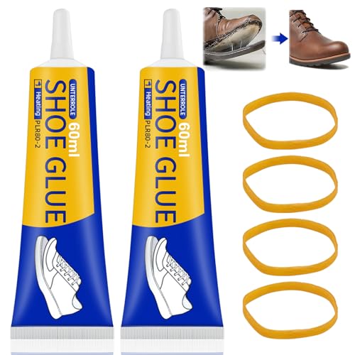 Miioto Shoe Glue, Schuh Kleber, Schuhkleber Sohlenkleber Extra Stark Wasserfest, Kleber für Schuhe, Lederkleber, Transparent Schuhsohlenkleber, Reparatur von rissigen und abgenutzten Schuhen-120ml von Miioto