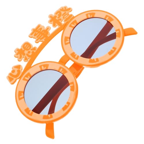 Mikikit 1 Paar Lustige Brille Sonnenbrille Gläser Geburtstagsbrille Spaßbrille Für Party Requisiten Für Fotoautomaten Brillen Dekoration Strandparty-brille Abs Orange Mikikit 1 Paar Lustige Brille Sonnenbrille Gläser Geburtstagsbrille Spaßbrille Für Party Requisiten Für Fotoautomaten Brillen Dekoration Strandparty-brille Abs Orange von Mikikit