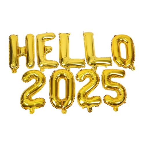 Mikikit 1 Satz Zahlenbriefballon Weihnachtsballons Silvesterdekorationen Partyballons Partydekorationen Geburtstagsfeier Ballon Groß Zahlenballons 2025 Mehrfarbig Aluminiumfolie Golden Mikikit 1 Satz Zahlenbriefballon Weihnachtsballons Silvesterdekorationen Partyballons Partydekorationen Geburtstagsfeier Ballon Groß Zahlenballons 2025 Mehrfarbig Aluminiumfolie Golden von Mikikit