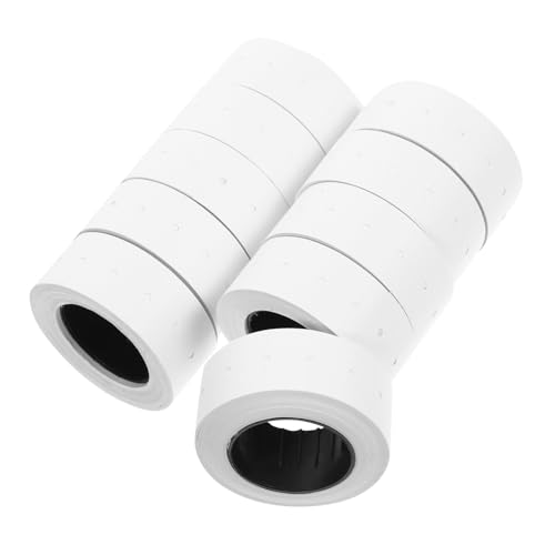 Mikikit 10 Rollen Preisschilder Papieraufkleber für Preisauszeichner Selbstklebende Etiketten mit Klarer Beschriftung Weiße Preisetiketten pro Rolle Geeignet für Einzelhandel und Mikikit 10 Rollen Preisschilder Papieraufkleber für Preisauszeichner Selbstklebende Etiketten mit Klarer Beschriftung Weiße Preisetiketten pro Rolle Geeignet für Einzelhandel und von Mikikit