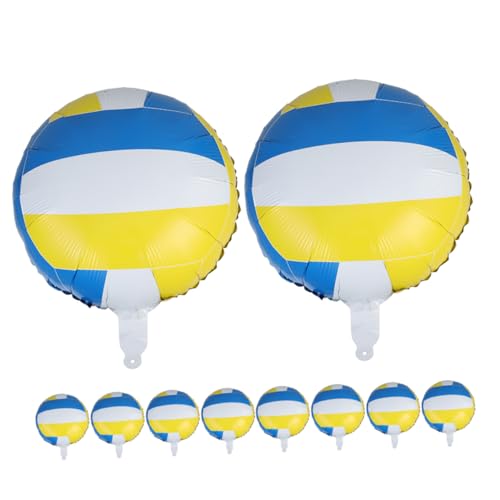 Mikikit 10 Stück 18 Volleyball-Ballon Volleyball Geburtstagsfeier Dekoration Volleyball -Themenparty Volleyball-Partydekorationen Fitnessballon Spielballon Aluminiumfolie Mikikit 10 Stück 18 Volleyball-Ballon Volleyball Geburtstagsfeier Dekoration Volleyball -Themenparty Volleyball-Partydekorationen Fitnessballon Spielballon Aluminiumfolie von Mikikit