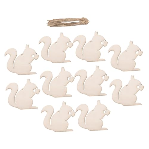 Mikikit 10 Stück Eichhörnchen-Holzscheiben Ausschnitte für den Winterurlaub Party-Eichhörnchen-Dekorationen Holztierausschnitt formt Wald bemalt unvollendete Thanksgiving-Holzverzierung Mikikit 10 Stück Eichhörnchen-Holzscheiben Ausschnitte für den Winterurlaub Party-Eichhörnchen-Dekorationen Holztierausschnitt formt Wald bemalt unvollendete Thanksgiving-Holzverzierung von Mikikit