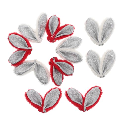 Mikikit 10 Stück Hasenohr Stirnband Hasenohrschmuck DIY liefert Stirnbandzubehör Kaninchenohrdekoration Kaninchen-Ohr-Anhänger Materialien zur Taschenherstellung Plüsch Mikikit 10 Stück Hasenohr Stirnband Hasenohrschmuck DIY liefert Stirnbandzubehör Kaninchenohrdekoration Kaninchen-Ohr-Anhänger Materialien zur Taschenherstellung Plüsch von Mikikit