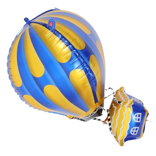 Mikikit 10 Stück Heißluftballon Dekoration Heißluftballon Geburtstagsdekorationen Ballon Aluminiumfolienballon Heißluftballons Heißluftballon Mittelstücke Heißluftballon Ballons von Mikikit