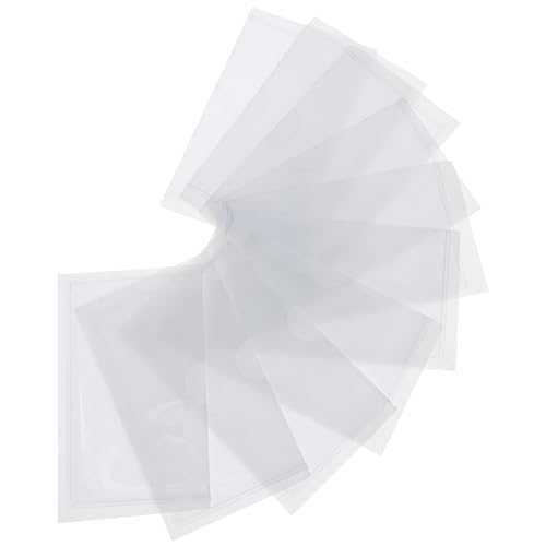 Mikikit 10 Stück Karteikarteninhaber Klebeetikettentaschen Kartenhalter zum Organisieren Taschen für Bibliotheksausweise Materialkartentaschen Materialkartenhalter PVC Mikikit 10 Stück Karteikarteninhaber Klebeetikettentaschen Kartenhalter zum Organisieren Taschen für Bibliotheksausweise Materialkartentaschen Materialkartenhalter PVC von Mikikit