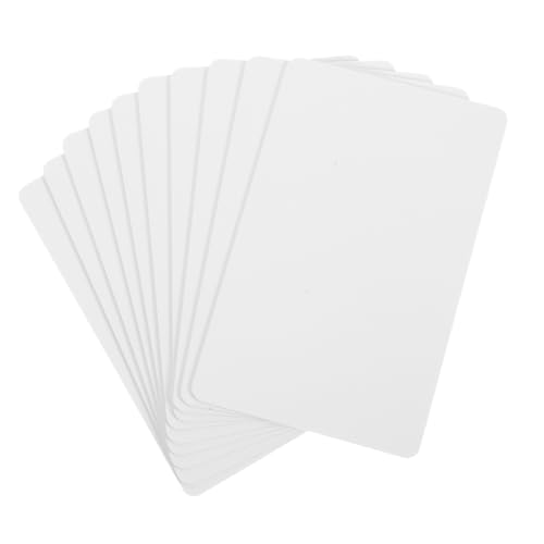 Mikikit 10 Stück Leere PVC Plastikkarten Doppelseitig Beschichtet Bedruckbare Mitgliedskarten Ausweiskarten DIY Namensschilder für Personalisierte Drucke Mikikit 10 Stück Leere PVC Plastikkarten Doppelseitig Beschichtet Bedruckbare Mitgliedskarten Ausweiskarten DIY Namensschilder für Personalisierte Drucke von Mikikit
