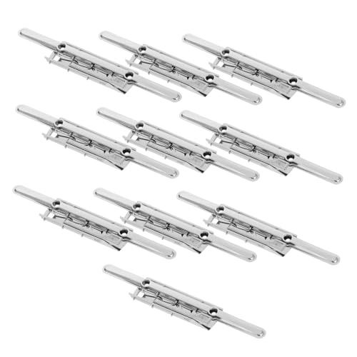 Mikikit 10 Stück Polfederklemme Metall Jumbo Hebelklemmen Dokumentenhalter Lange Presseklammer Schreibwarenklammer Für Bürobedarf Notizbücher Und Dateiorganisation Mikikit 10 Stück Polfederklemme Metall Jumbo Hebelklemmen Dokumentenhalter Lange Presseklammer Schreibwarenklammer Für Bürobedarf Notizbücher Und Dateiorganisation von Mikikit