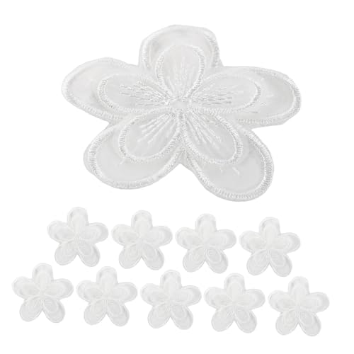 Mikikit 10 Stück Selbstklebende Organza-spitzenflicken, Stickapplikationen Ohne Nähen Für Rockreparatur, Kleidungsdekoration Und Diy-projekte Mikikit 10 Stück Selbstklebende Organza-spitzenflicken, Stickapplikationen Ohne Nähen Für Rockreparatur, Kleidungsdekoration Und Diy-projekte von Mikikit