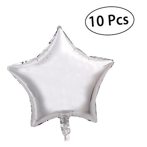 Mikikit 10 Stück Teiliges Fünfzackiger Folienballon Silber Helium und Luftballon für Hochzeit Valentinstag Geburtstag Partydekoration Wiederverwendbar Langlebig Einfach Aufblasbar Mikikit 10 Stück Teiliges Fünfzackiger Folienballon Silber Helium und Luftballon für Hochzeit Valentinstag Geburtstag Partydekoration Wiederverwendbar Langlebig Einfach Aufblasbar von Mikikit