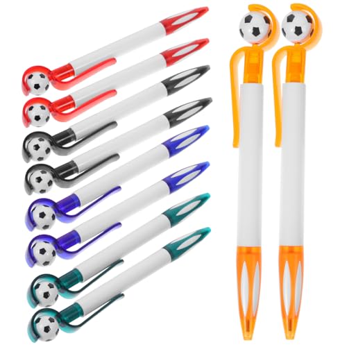 Mikikit 10 Stück Teiliges Fußball Kugelschreiber mit Kreativer Drehfunktion Langlebig aus Robustem PP Material Bunte Schreibstifte für Party Scrapbooking und Geschenkideen mit Praktischem Mikikit 10 Stück Teiliges Fußball Kugelschreiber mit Kreativer Drehfunktion Langlebig aus Robustem PP Material Bunte Schreibstifte für Party Scrapbooking und Geschenkideen mit Praktischem von Mikikit