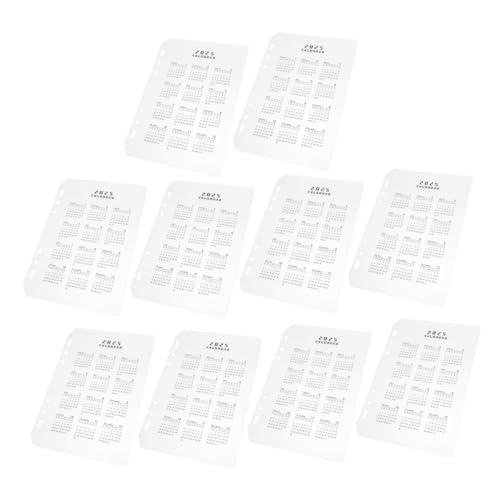 Mikikit 10 Stück Teiliges Kalender Register aus Transparentem Kratzfestem PP Material mit Löchern Langlebige Kalender Einlagen für Vielseitige Ringbuch Trenner für Wochen und Mikikit 10 Stück Teiliges Kalender Register aus Transparentem Kratzfestem PP Material mit Löchern Langlebige Kalender Einlagen für Vielseitige Ringbuch Trenner für Wochen und von Mikikit