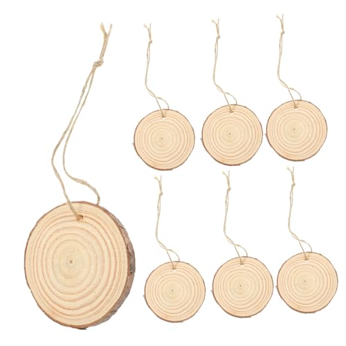 Mikikit 10 Stück Teiliges Naturbelassene Holzscheiben mit Vorgebohrten Löchern Leichte Runde Holzstücke zum Basteln für Weihnachtsbaum Deko DIY Handwerk und Kreative Wohnraumdekoration Mikikit 10 Stück Teiliges Naturbelassene Holzscheiben mit Vorgebohrten Löchern Leichte Runde Holzstücke zum Basteln für Weihnachtsbaum Deko DIY Handwerk und Kreative Wohnraumdekoration von Mikikit