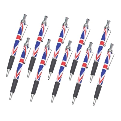 Mikikit 10 Stück Teiliges Patriotischer Kugelschreiber mit Britischem Flaggenmotiv Glattes Schreiben Komfortabler Griff Vielseitig für Schule Büro und Zuhause Schwarz Nachfüllbare Mikikit 10 Stück Teiliges Patriotischer Kugelschreiber mit Britischem Flaggenmotiv Glattes Schreiben Komfortabler Griff Vielseitig für Schule Büro und Zuhause Schwarz Nachfüllbare von Mikikit