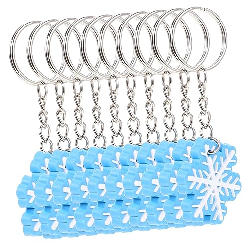 Mikikit 10 Stück Teiliges Schneeflocken Schlüsselanhänger Dekorative Weihnachtsanhänger Farbenfrohe Xmas Deko Leichte Schlüsselringe Multifunktional als Taschenanhänger Festliche Mikikit 10 Stück Teiliges Schneeflocken Schlüsselanhänger Dekorative Weihnachtsanhänger Farbenfrohe Xmas Deko Leichte Schlüsselringe Multifunktional als Taschenanhänger Festliche von Mikikit