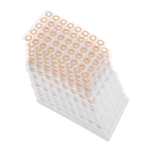 Mikikit 100 Blatt Selbstklebende Runde Lochverstärker Aufkleber Schnelle Anwendung Reißfest Langlebiger Schutz für Gelochte Dokumente Praktische Page Reinforcement Labels für Büroordner von Mikikit