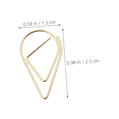 Mikikit 100 Stück Kleine Wasser Tropfen Büroklammern aus Metall Kreative Praktische Paperclips mit Festem Halt für Büro Schule DIY Lesezeichen Fotoalben und Namenskarten Mikikit 100 Stück Kleine Wasser Tropfen Büroklammern aus Metall Kreative Praktische Paperclips mit Festem Halt für Büro Schule DIY Lesezeichen Fotoalben und Namenskarten von Mikikit