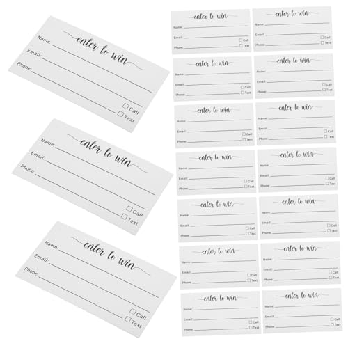 Mikikit 100 Stück Mehrzweck Abstimmungskarten Leere Raffle Ticket Blätter für Veranstaltungen Voting Karten Party Verlosung Blanko Teilnahmeformulare von Mikikit