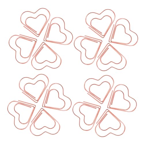 Mikikit 100 Stück Mini Herz Büroklammern Roségold Kleine Metallclips Liebe Form Lesezeichen Für Büro Dokumentenorganisation Basteln Hochzeit Dekoration Mikikit 100 Stück Mini Herz Büroklammern Roségold Kleine Metallclips Liebe Form Lesezeichen Für Büro Dokumentenorganisation Basteln Hochzeit Dekoration von Mikikit