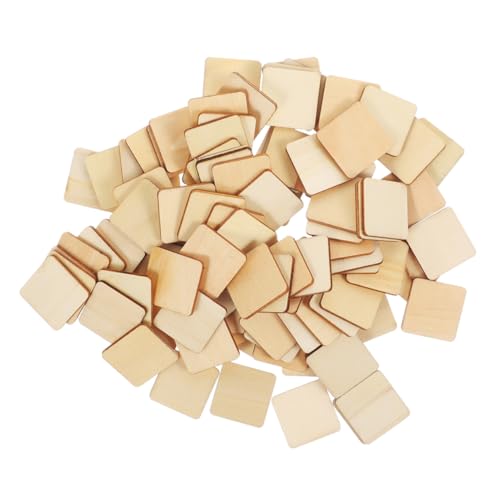 Mikikit 100Stücke DIY Holzquadrate Unlackierte Holzausschnitte für Bastelprojekte Quadratische Holzstücke Gestalten für Kunsthandwerk Mikikit 100Stücke DIY Holzquadrate Unlackierte Holzausschnitte für Bastelprojekte Quadratische Holzstücke Gestalten für Kunsthandwerk von Mikikit