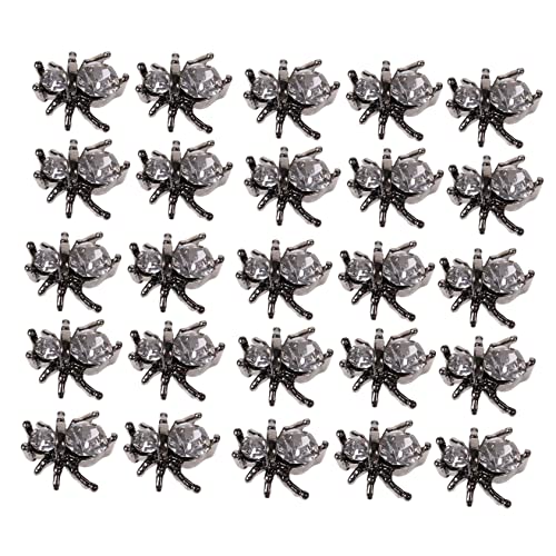 Mikikit 100Stücke Halloween Spinnen Charms Metallische Nagelverzierungen für DIY Nail Art und Maniküre Besondere Anlässe und Festliche Feiern Mikikit 100Stücke Halloween Spinnen Charms Metallische Nagelverzierungen für DIY Nail Art und Maniküre Besondere Anlässe und Festliche Feiern von Mikikit