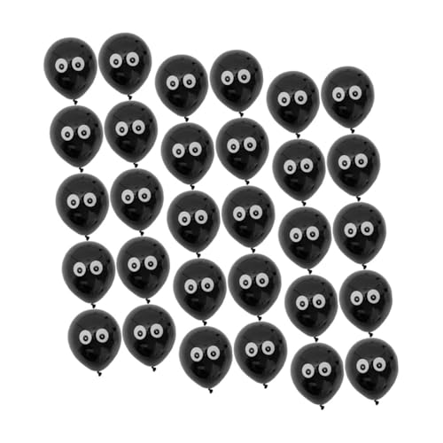 Mikikit 100Stücke Luftballons Für Halloween Latexballons Mit Schwarzaugen Gruselige Für Halloween Partys Stark Und Langlebig Für Einzigartige von Mikikit
