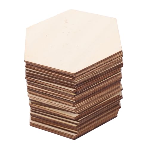 Mikikit 100Stücke Natürliche Holz Sechseck Ausschnitte für DIY Wandkunst Leere Holzfliesen für Heimdekoration Rustikale Bastelprojekte und Hochzeiten Mikikit 100Stücke Natürliche Holz Sechseck Ausschnitte für DIY Wandkunst Leere Holzfliesen für Heimdekoration Rustikale Bastelprojekte und Hochzeiten von Mikikit