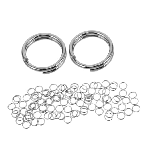 Mikikit 100Stücke Schlüsselanhänger Ring Robustes Design Offenes Ringformat für Schlüsselorganisation und DIY Projekte Langlebig und Sicher Mikikit 100Stücke Schlüsselanhänger Ring Robustes Design Offenes Ringformat für Schlüsselorganisation und DIY Projekte Langlebig und Sicher von Mikikit