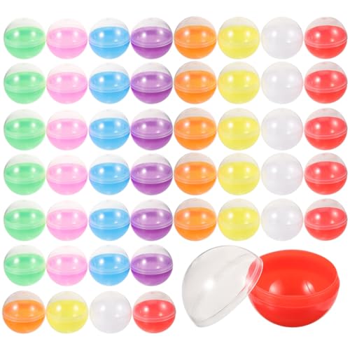 Mikikit 100Stücke Transparente Befüllbare Kugeln für Automaten Ø Geschenkverpackung Party Dekoration für Süßigkeiten aus Hochwertigem Material Leicht zu Öffnen von Mikikit